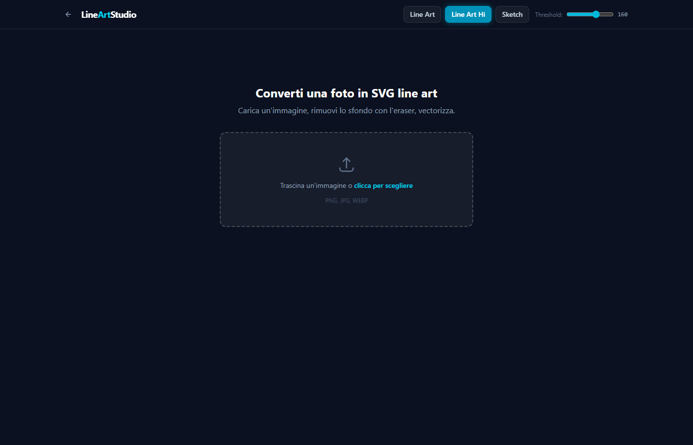 LineArtStudio editor interface